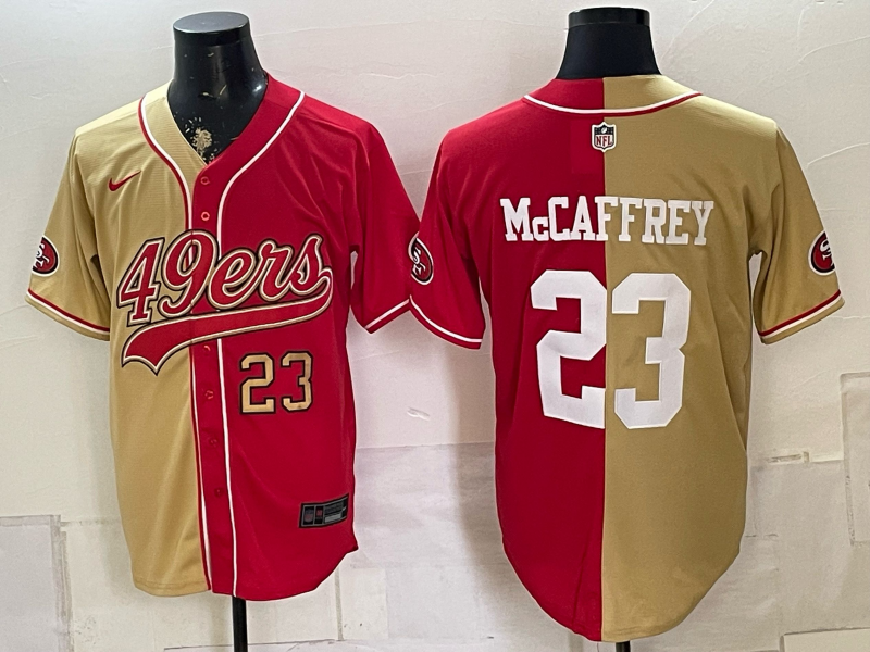 Men 2026 San Francisco 49ers #23 McCaffrey red Nike Limited NFL Jersey 0811002->san francisco 49ers->NFL Jersey